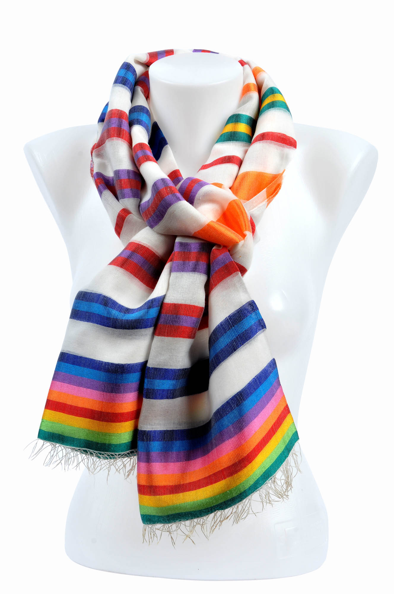 EthCrafted Striped Scarf – Mixed from EthCrafted Accessories EthCrafted Striped Scarf – Mixed from EthCrafted Accessories
