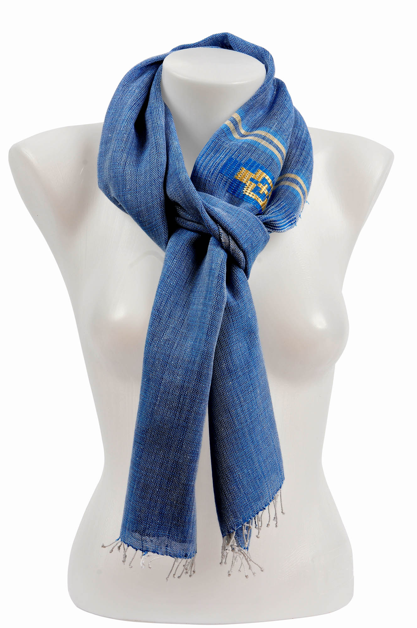 EthCrafted Lalibela Scarf – Blue from EthCrafted Accessories EthCrafted Lalibela Scarf – Blue from EthCrafted Accessories