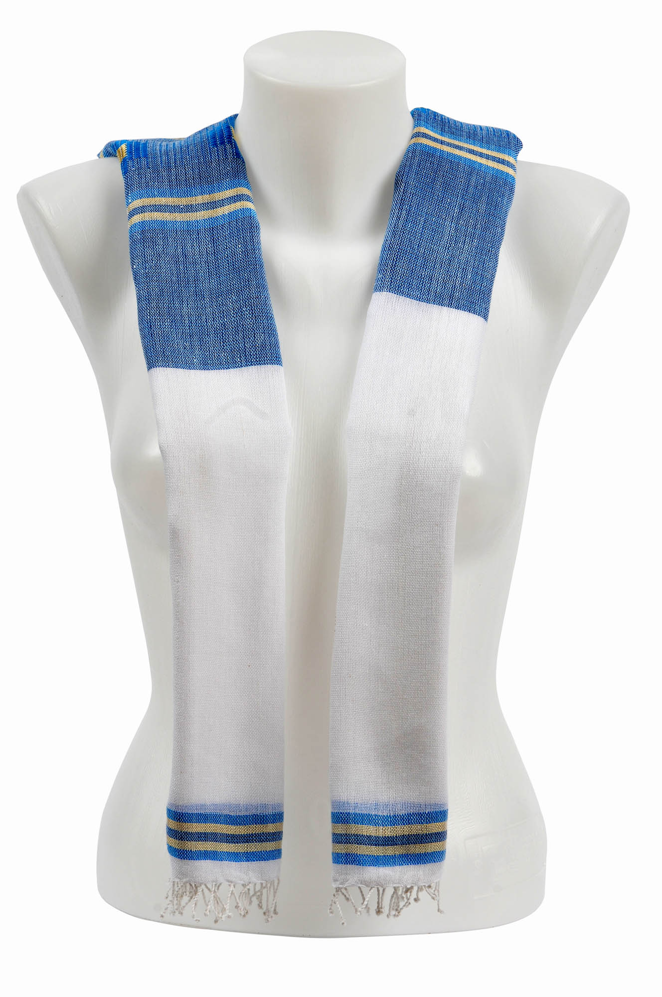 EthCrafted Lalibela Scarf – Blue/white from EthCrafted Accessories EthCrafted Lalibela Scarf – Blue/white from EthCrafted Accessories