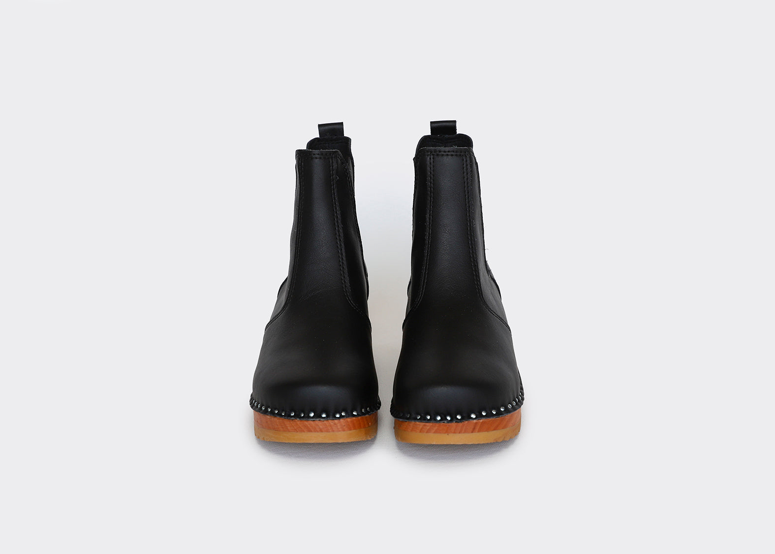 GOOD GUYS . DA VINCI SWEDISH CLOGS . BLACK — stay gold
