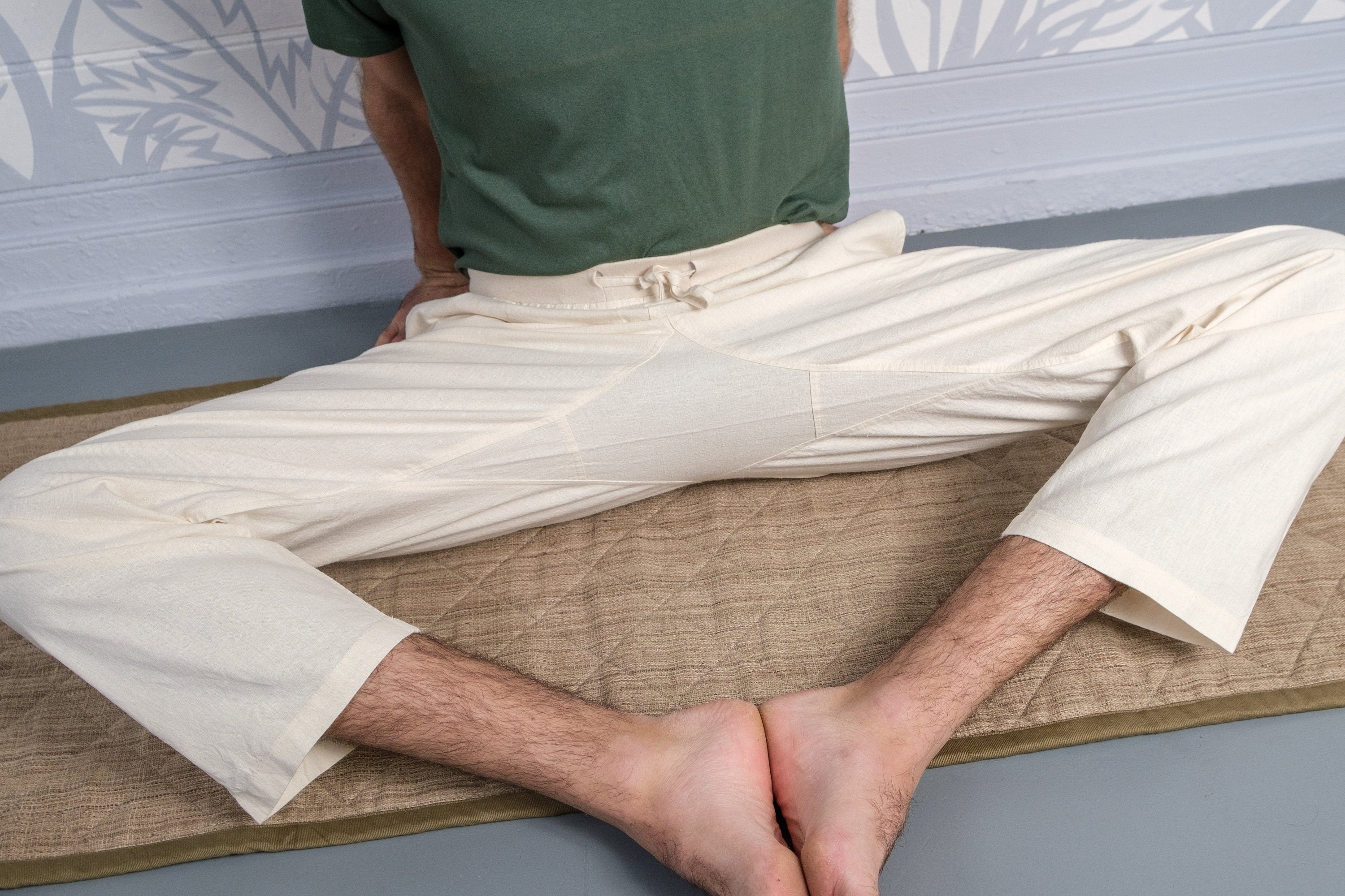 Project Cece | Quilted Handwoven Nettle and Hemp Yoga Mat