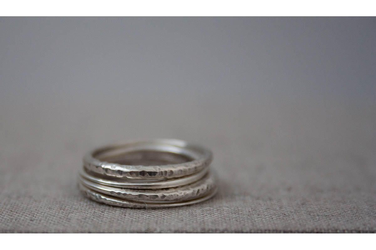 STERLING SILVER PLAIN D SHAPED RING ~ HANDMADE 100% RECYCLED SILVER ECOSILVER