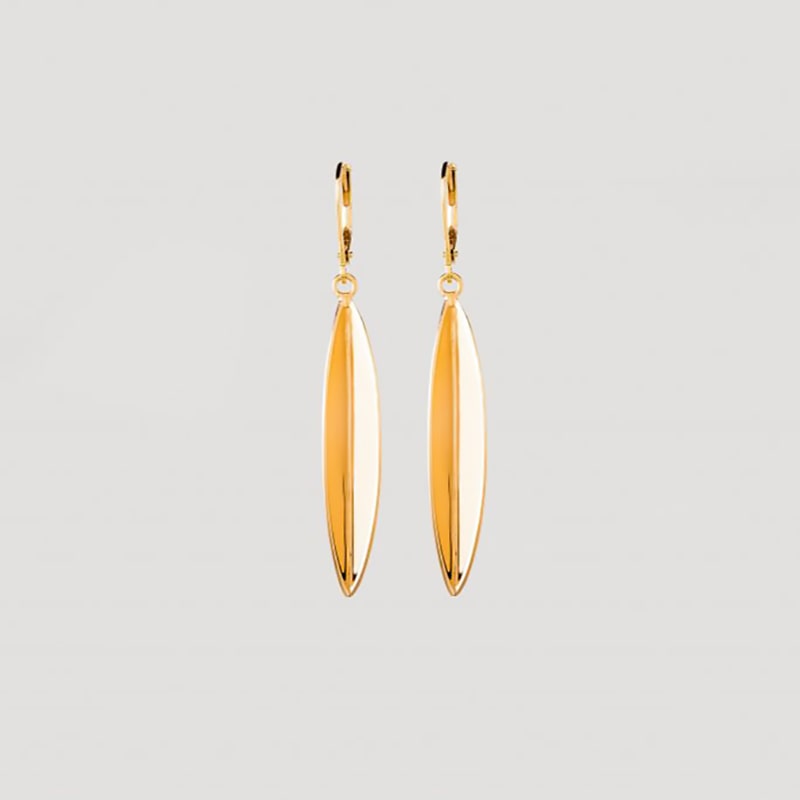 Olive leaf earrings gold from Julia Otilia Olive leaf earrings gold from Julia Otilia