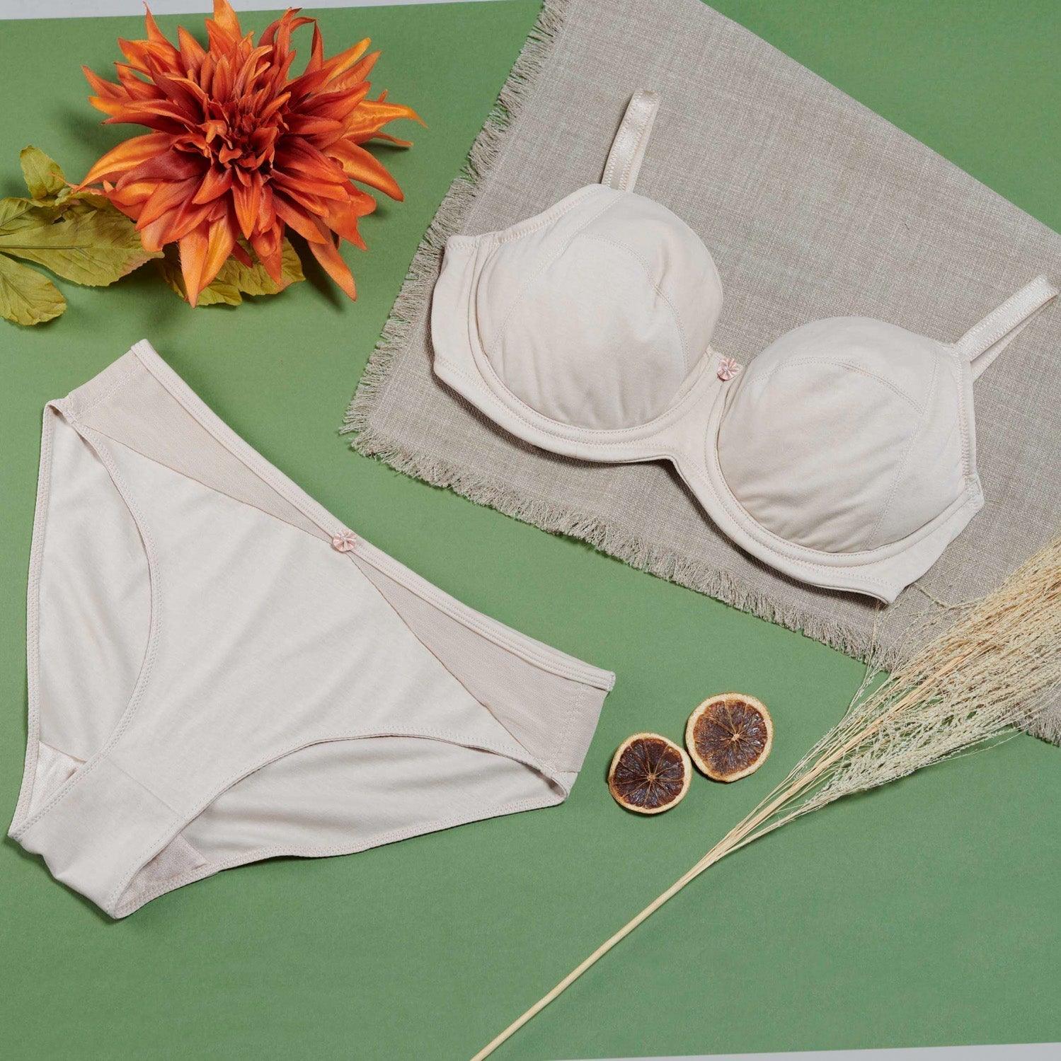 Project Cece  Morpho - Bendable Wire Silk & Organic Cotton Bra