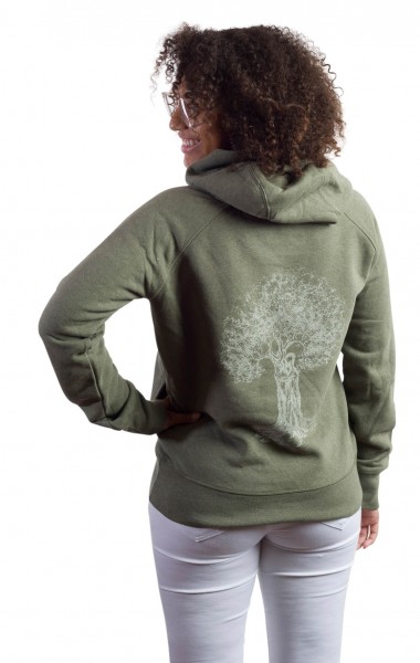Fairwear Organic Sweater Vereinigung Women Khaki from Life-Tree Fairwear Organic Sweater Vereinigung Women Khaki from Life-Tree