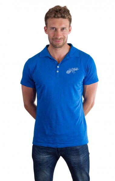 Fairwear Modal Polo Men Blue from Life-Tree Fairwear Modal Polo Men Blue from Life-Tree