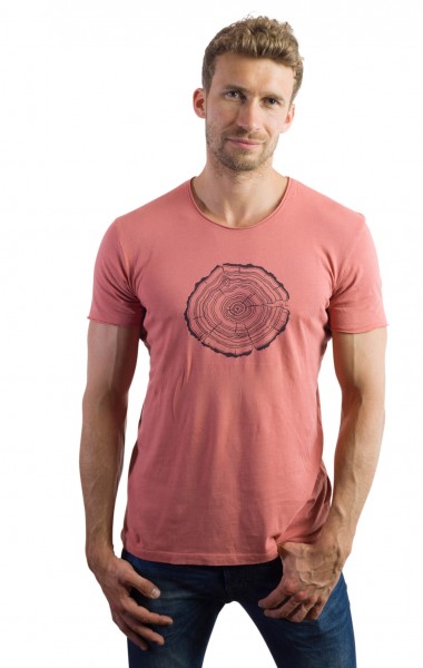 Fairwear Organic Shirt Men Salty Red Tresslice from Life-Tree Fairwear Organic Shirt Men Salty Red Tresslice from Life-Tree