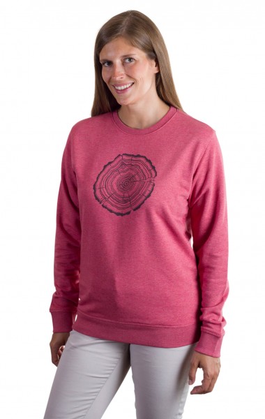 Fairwear Organic Sweater Women Treeslice Cranberry from Life-Tree Fairwear Organic Sweater Women Treeslice Cranberry from Life-Tree