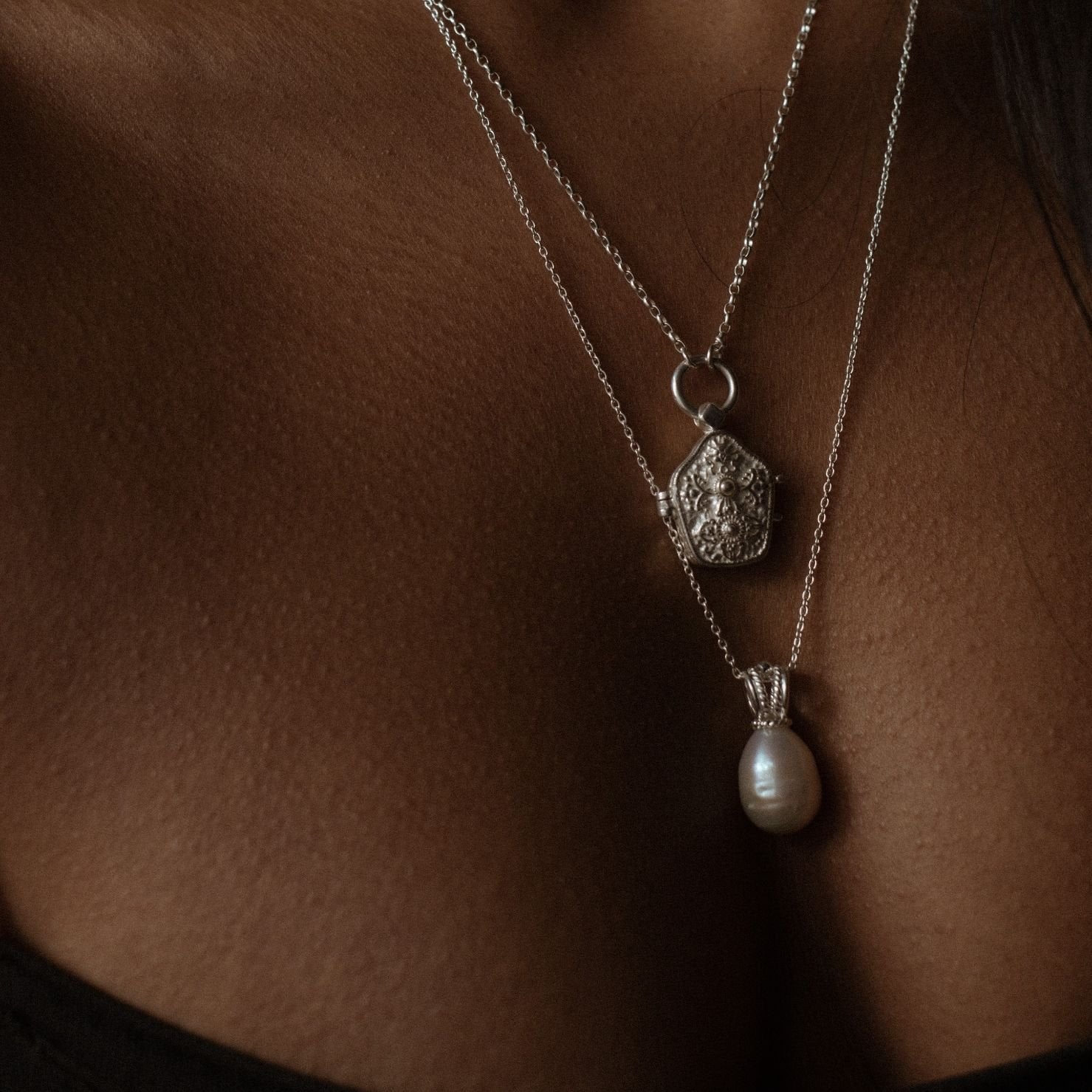 Project Cece | Selene Pearl Pendant Silver
