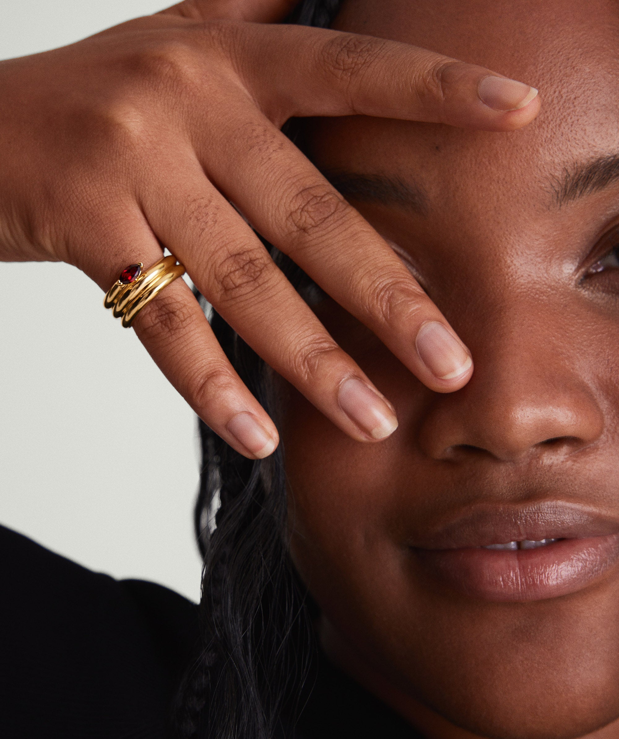 【MEJURI】Boa Gemstone Coil Ring ストーン コイルリング 18k Gold Vermeil Boa Gemstone Coil Ring - Jewelry | Mejuri