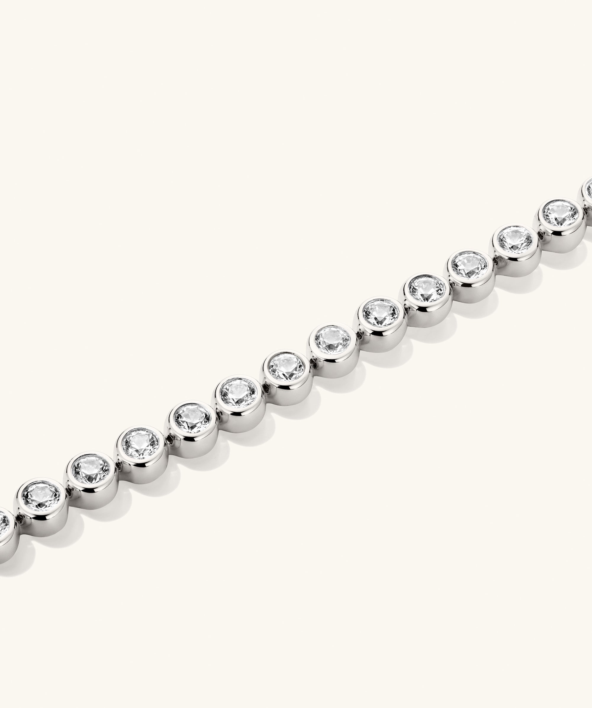 Project Cece | Zadie Bezel Lab Grown Sapphire Tennis Bracelet