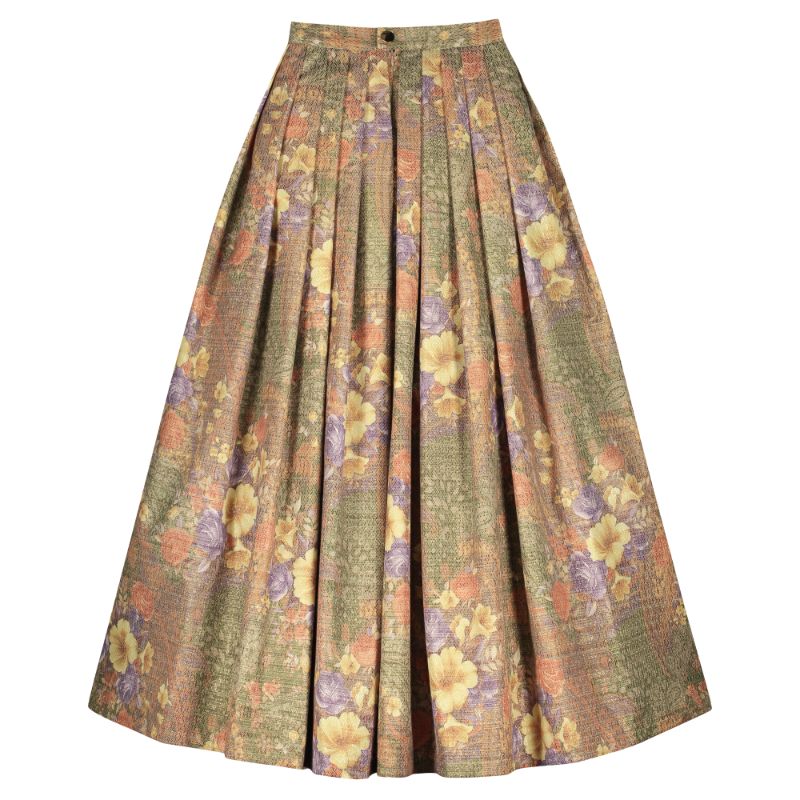 Project Cece | ETHEREAL FLORAL JACQUARD LONG EVENING SKIRT