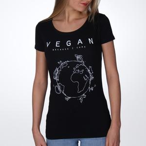 Vegan Planet (Care) - Fitted T-Shirt from Noha Vegan Planet (Care) - Fitted T-Shirt from Noha