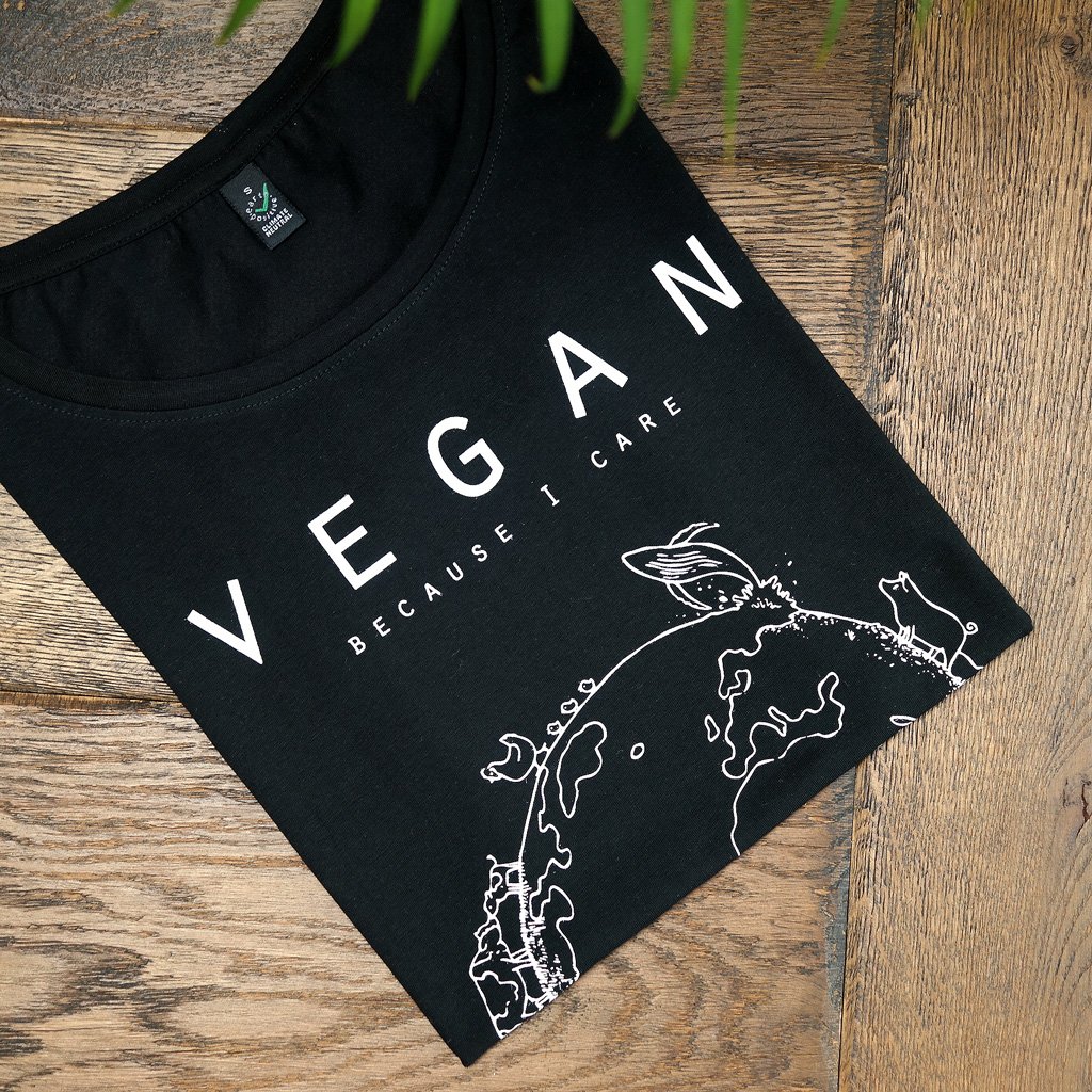 Vegan Planet (Care) - Fitted T-Shirt from Noha Vegan Planet (Care) - Fitted T-Shirt from Noha