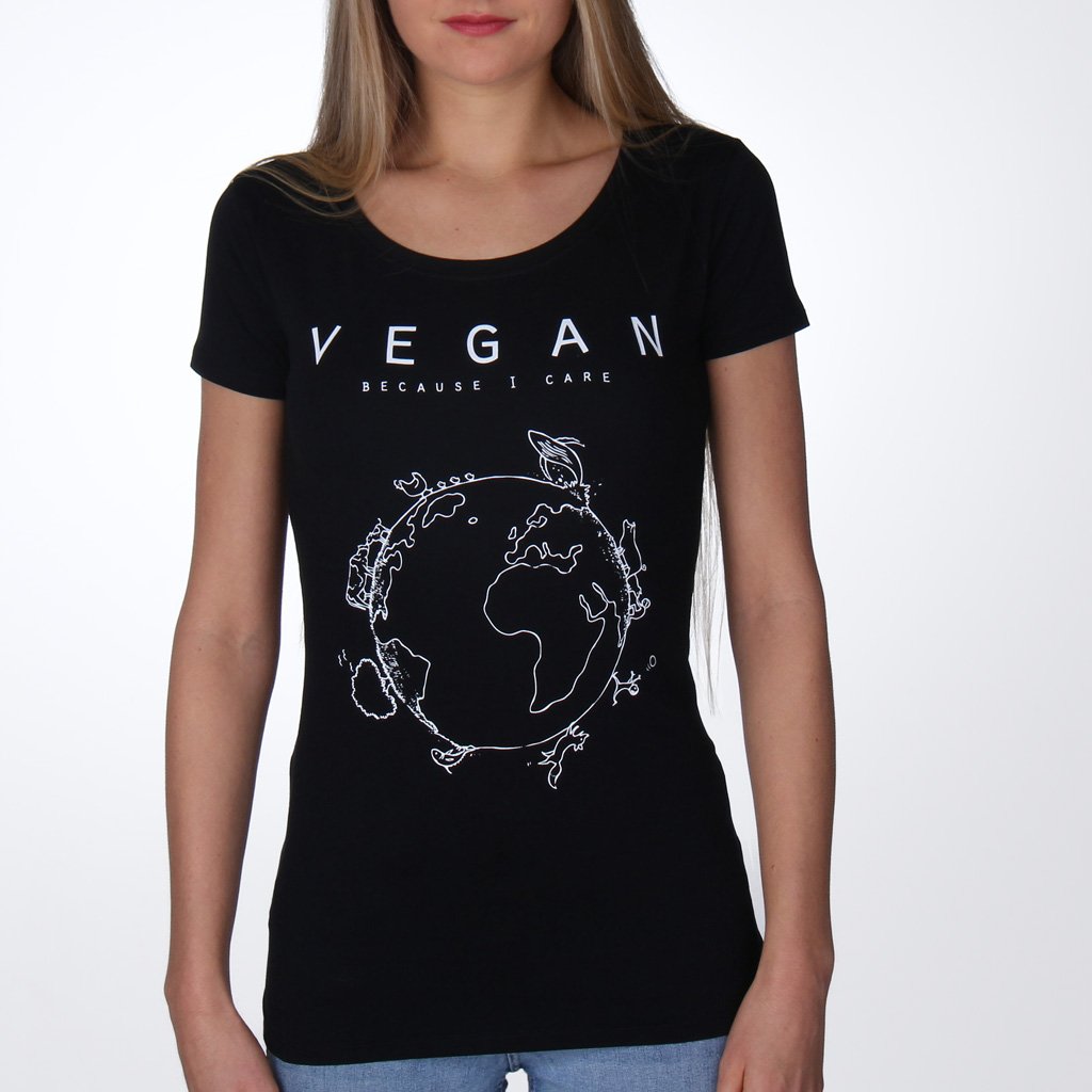 Vegan Planet (Care) - Fitted T-Shirt from Noha Vegan Planet (Care) - Fitted T-Shirt from Noha
