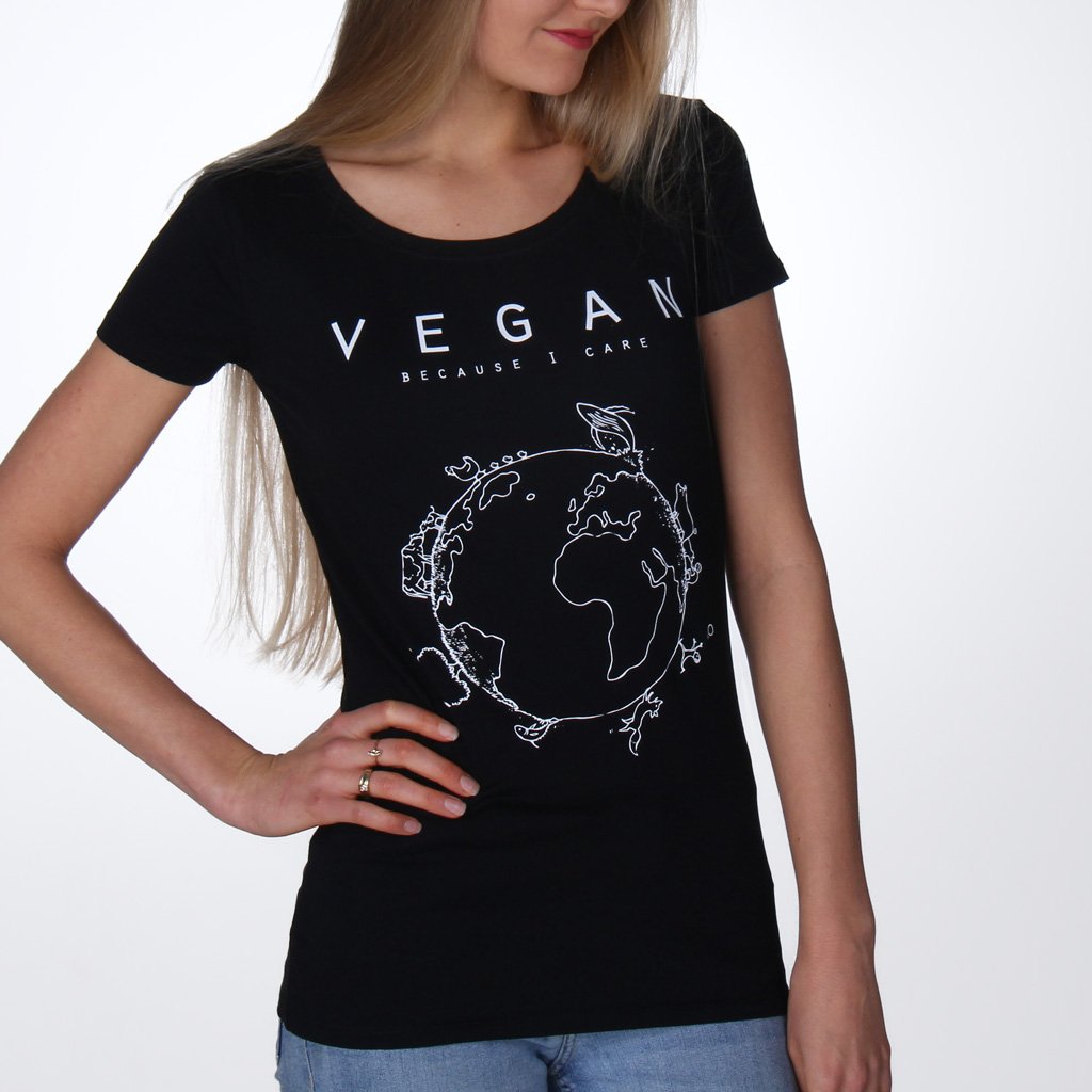 Vegan Planet (Care) - Fitted T-Shirt from Noha Vegan Planet (Care) - Fitted T-Shirt from Noha