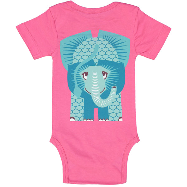 Romper van organisch katoen met olifant print from Olifant en Muis Romper van organisch katoen met olifant print from Olifant en Muis