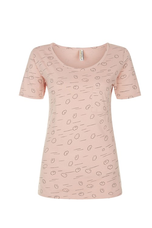 Cloud Pyjama Short Sleeve Top from People Tree Cloud Pyjama Short Sleeve Top from People Tree