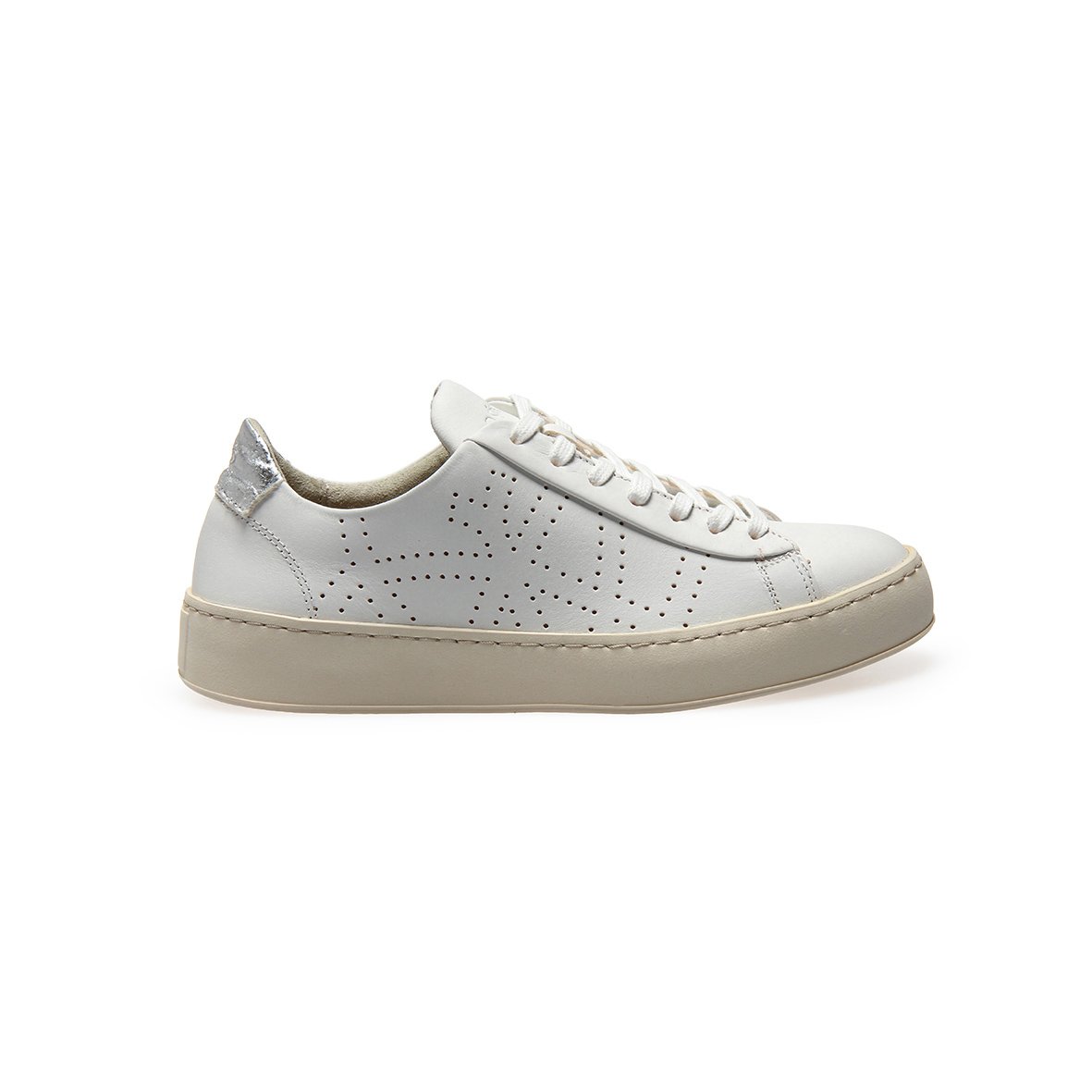Sneak L - Off-White Silver - Womens from Po-Zu Sneak L - Off-White Silver - Womens from Po-Zu