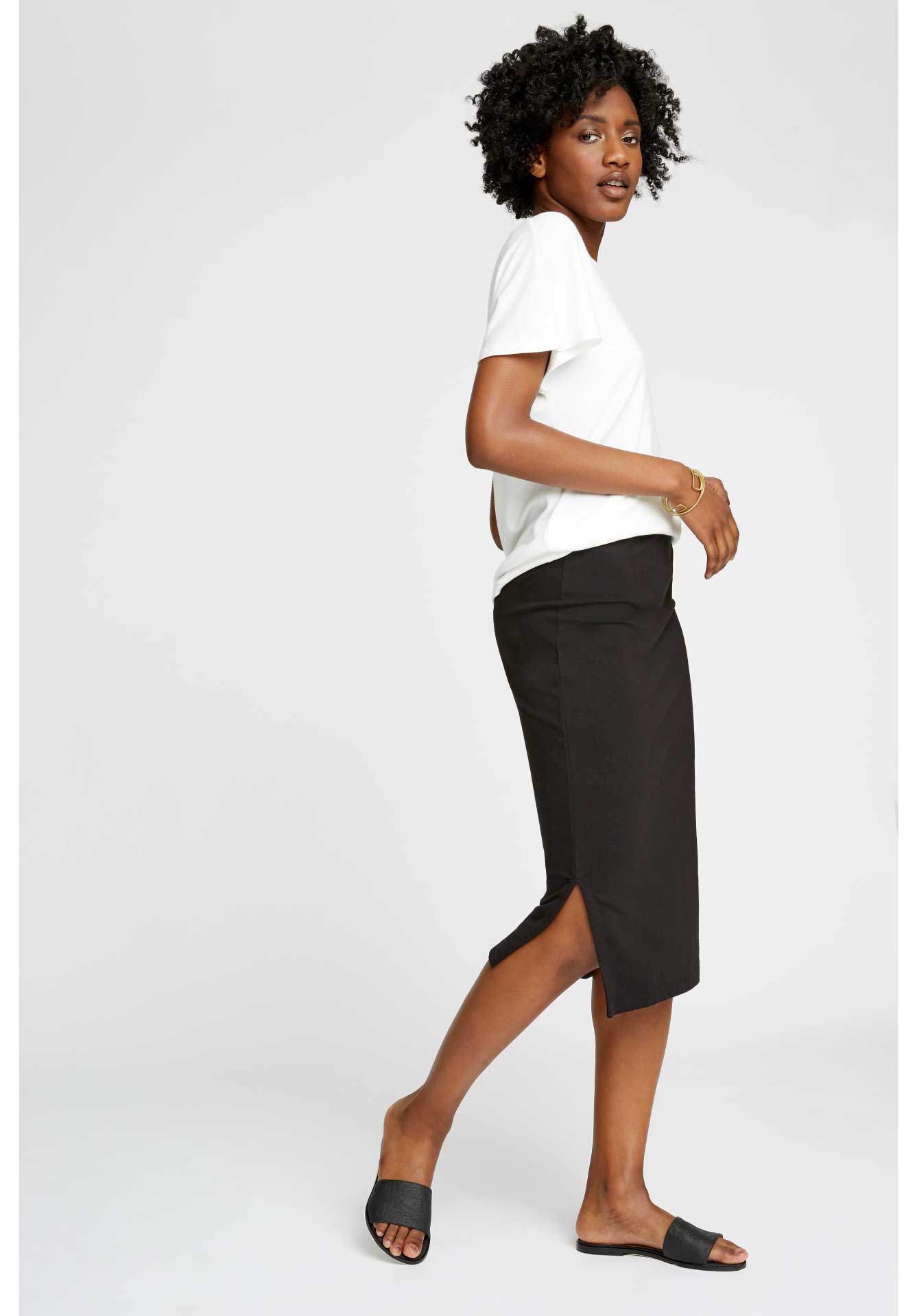 jersey rok met split jersey rok met split