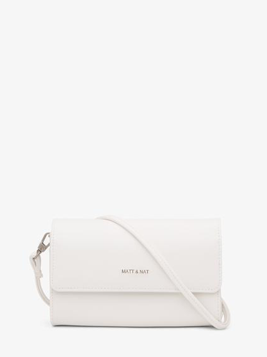 White Drew Crossbody Bag Vegan Leather from The Collection One White Drew Crossbody Bag Vegan Leather from The Collection One