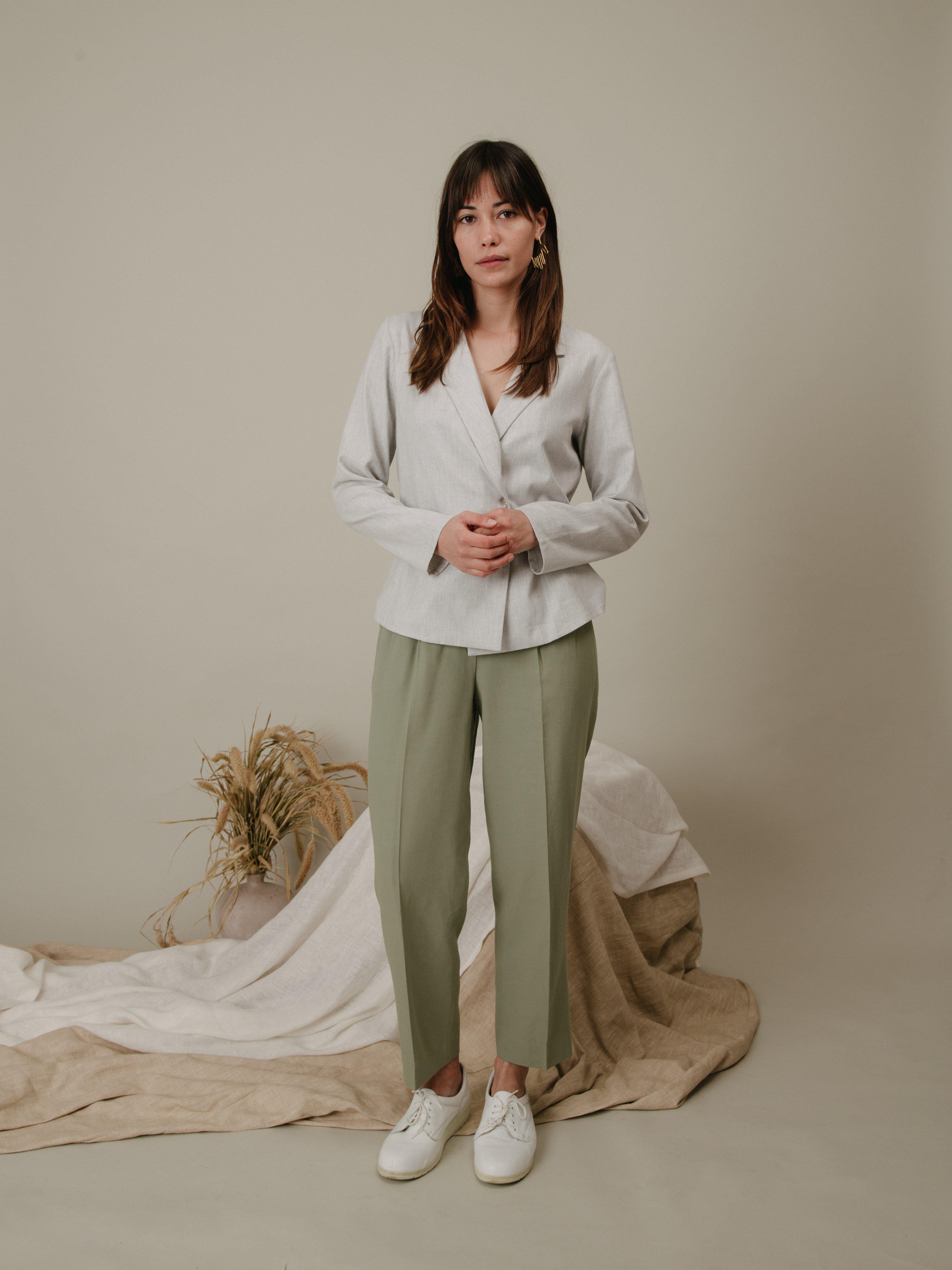Beige Cotton Bardenas Piedra Blouse from The Collection One Beige Cotton Bardenas Piedra Blouse from The Collection One