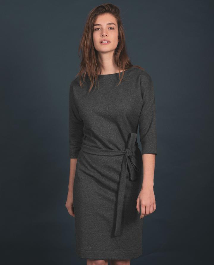 DRESS MADE OF RECYCLED GREY SWEATFABRIC from The Driftwood Tales DRESS MADE OF RECYCLED GREY SWEATFABRIC from The Driftwood Tales